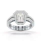 1.63 CT Emerald Cut Lab Diamond Ring